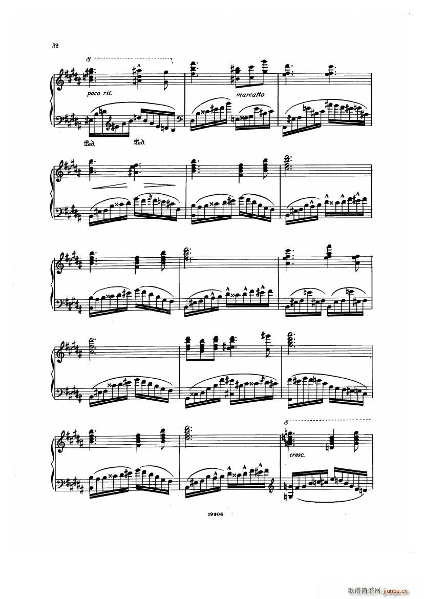 Albeniz op 65 Etudes no 1 7()32