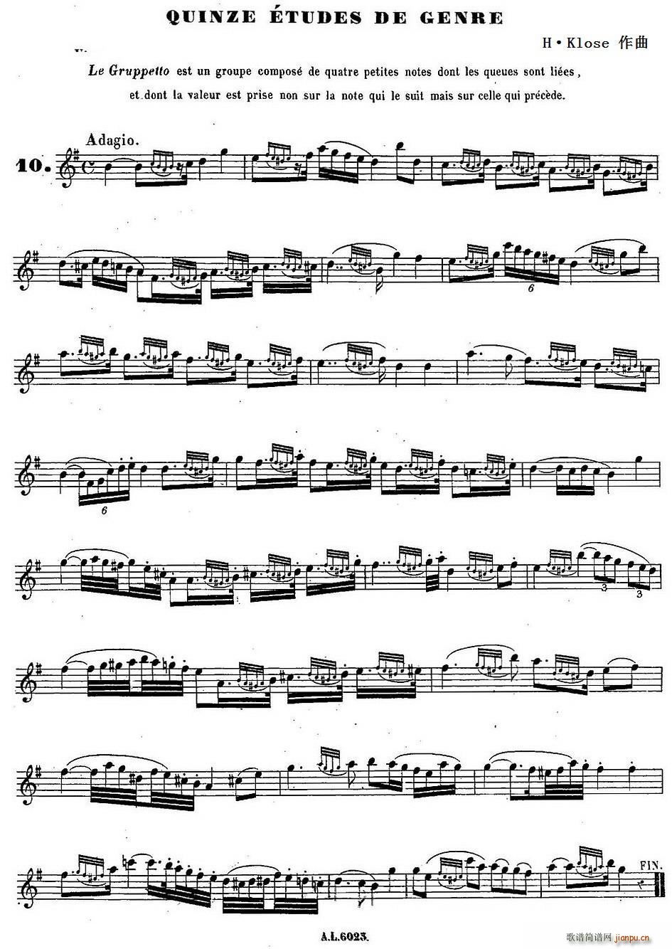 H Kloseϰ Quinze etudes de genre 10(ʮּ)1