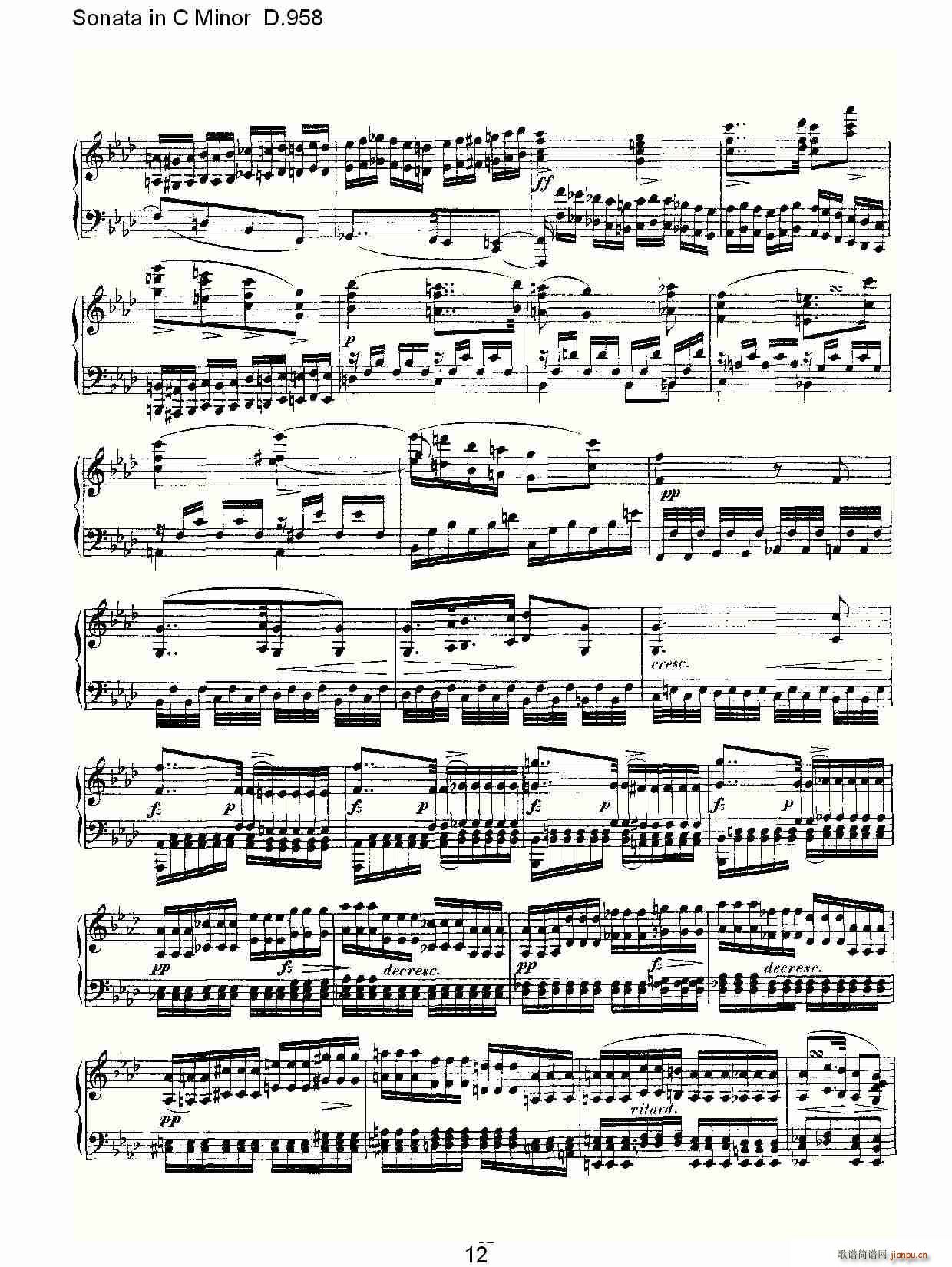 Sonata in C Minor D.958(ʮּ)12