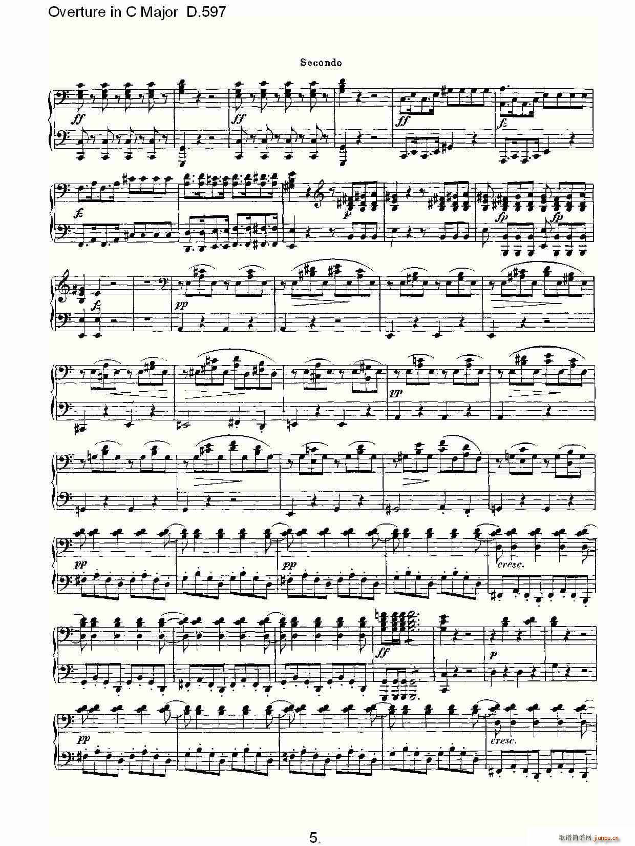 Overture in C Major D.597(ʮּ)5