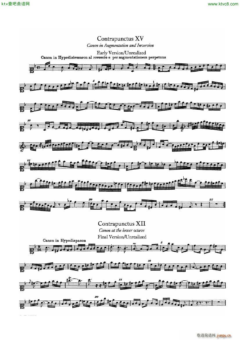Bach JS BWV 1080 Kunst der Fuge part 3()30