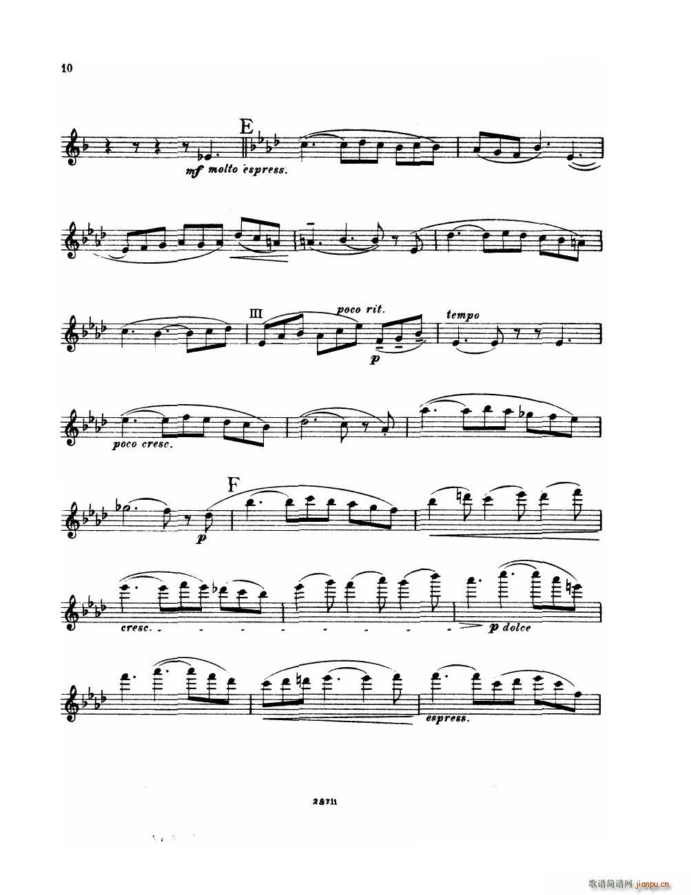 Bowen Suite for violin and piano violin part()10