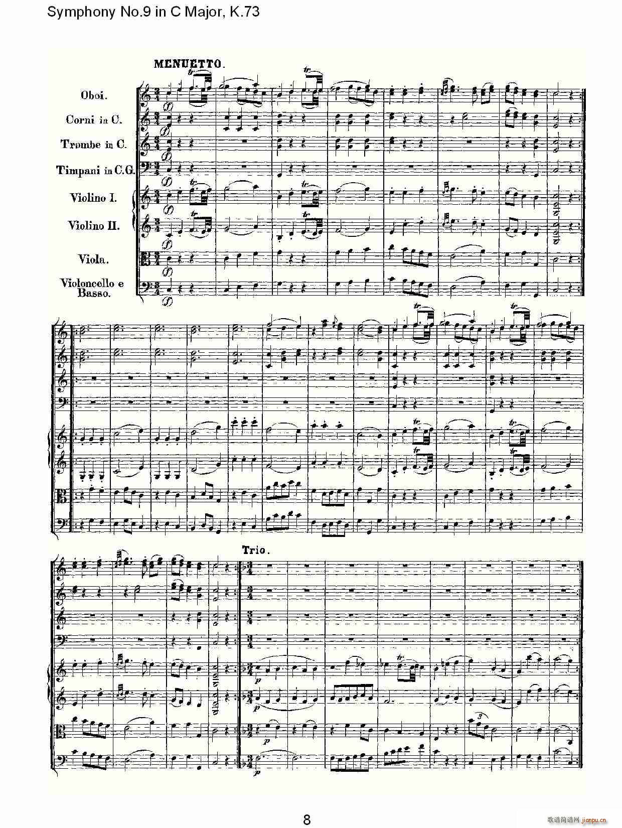 Symphony No.9 in C Major, K.73(ʮּ)8