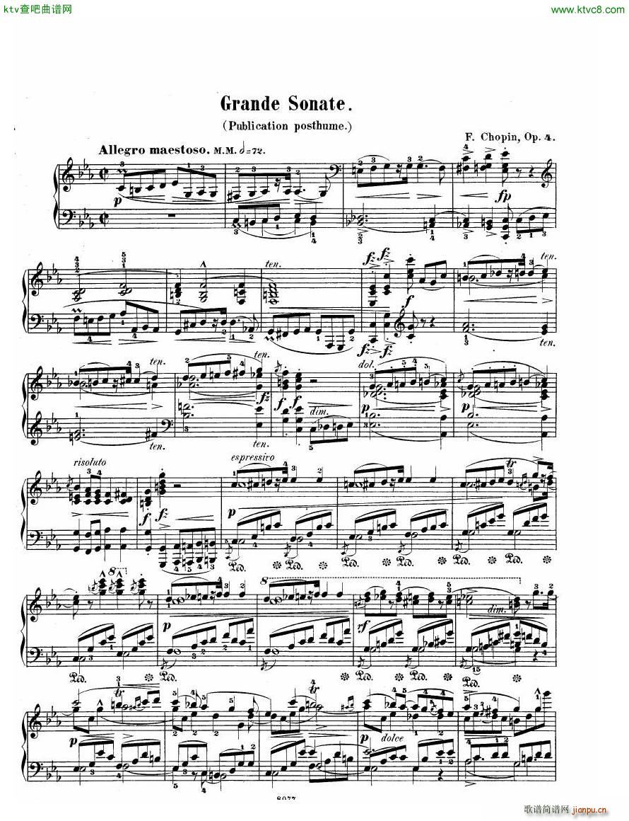Chopin Sonata in C minor op 4()1