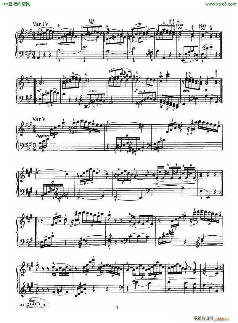 Haydn Piano Sonata No 30 In A(钢琴谱)9