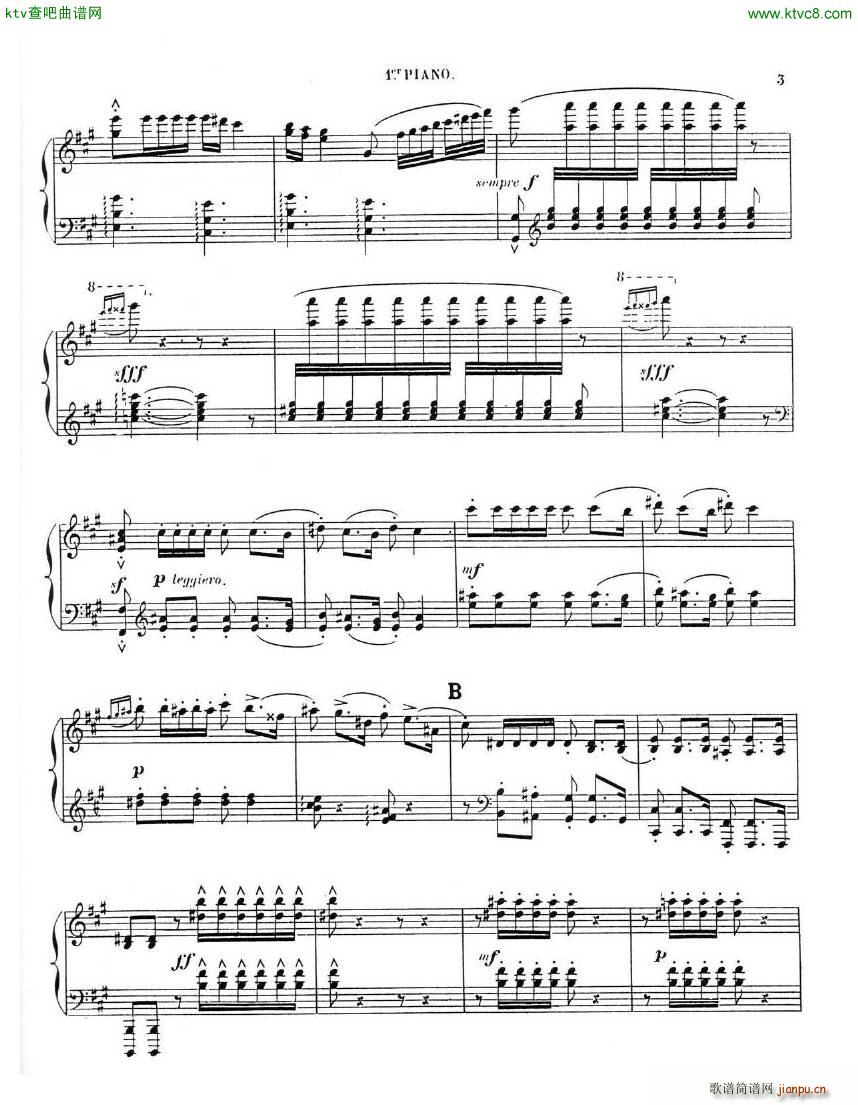 Chaminade Cecil La Sevillane for 2 pianos 4 hands()3