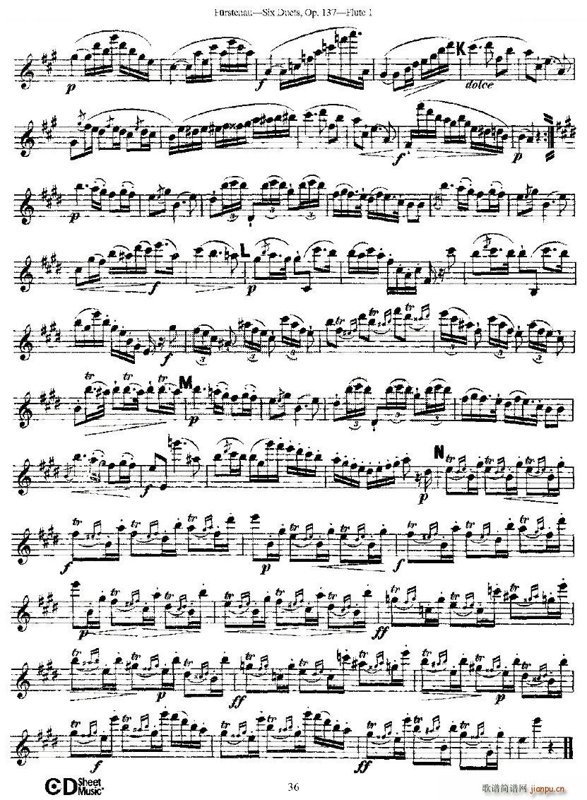 Six Duets Op 137 ֮  Ʒ 137 ͭ()6