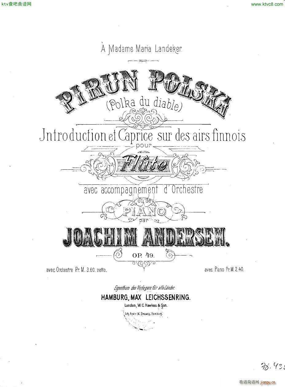 Andersen op 49 Pirun polska fl pno()1