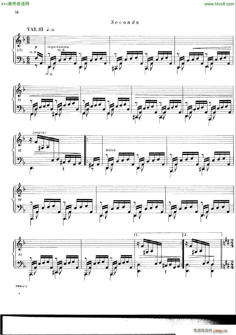 Chopin ekier variations in D()12