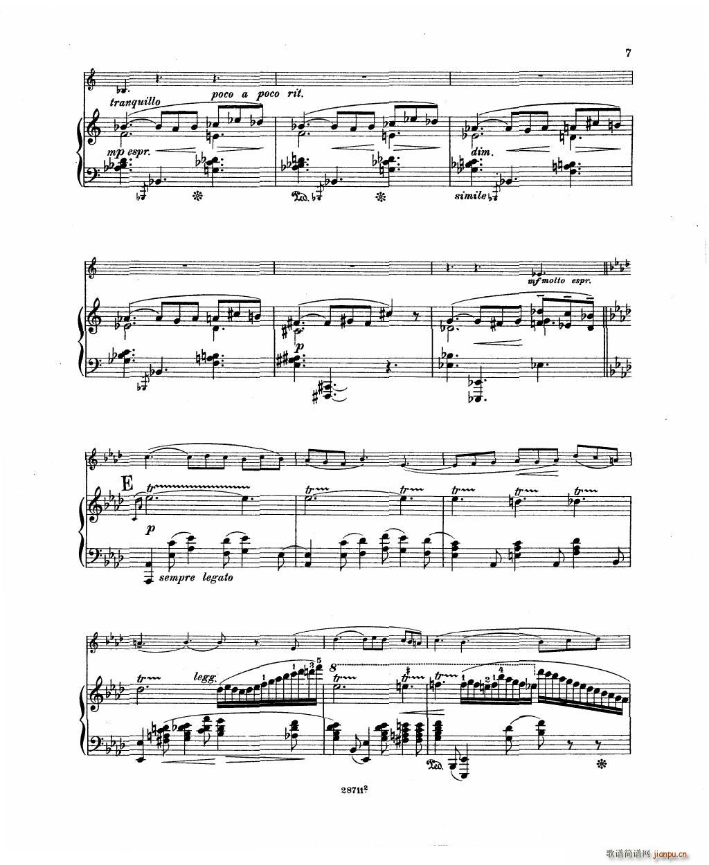 Bowen Barcarolle for violin and piano()9