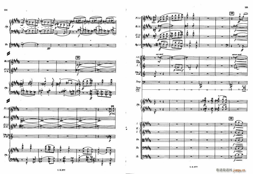 Bartok SZ 83 Piano Concerto No1 Full Score ()22