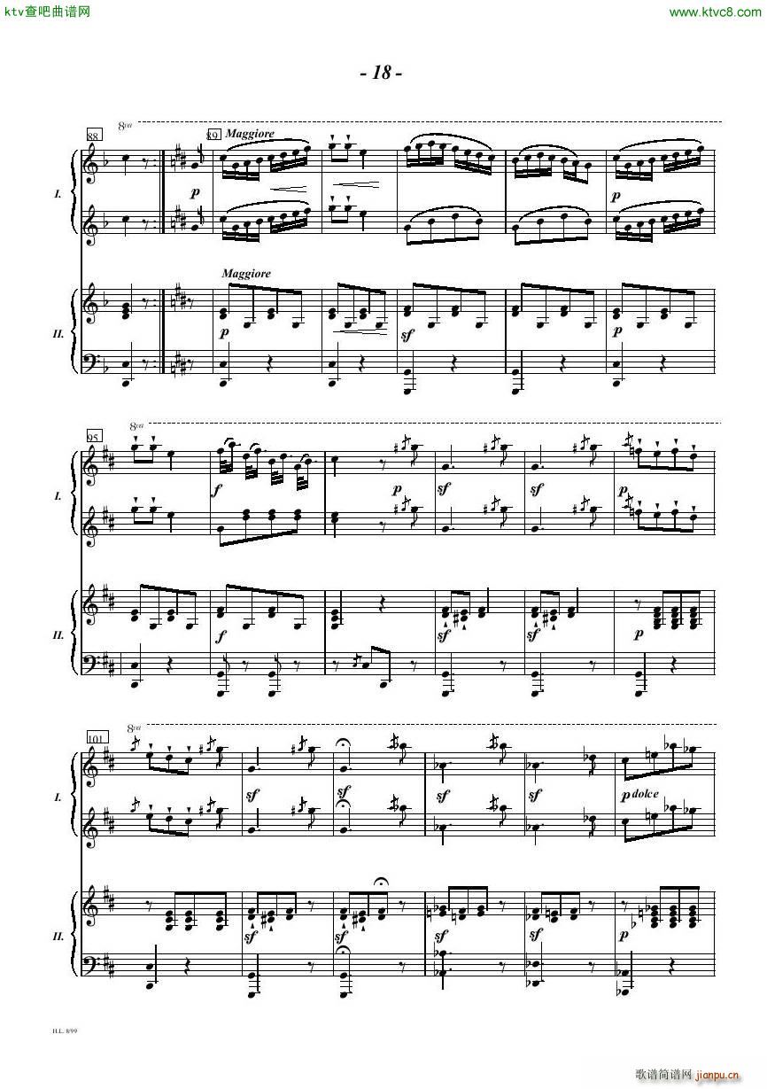 Diabelli Sonata Op33 For Two Pianos()18