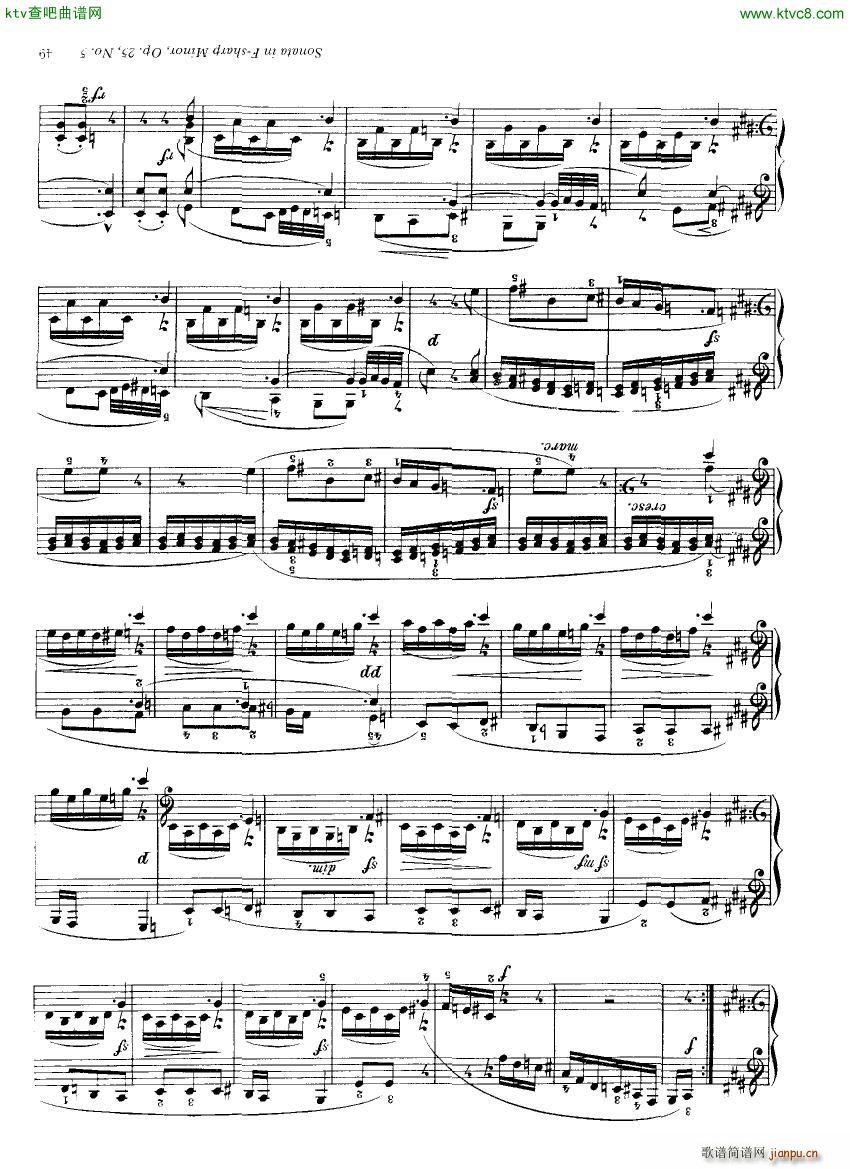 Clementi 25 5 Sonata Fsharp minor()19
