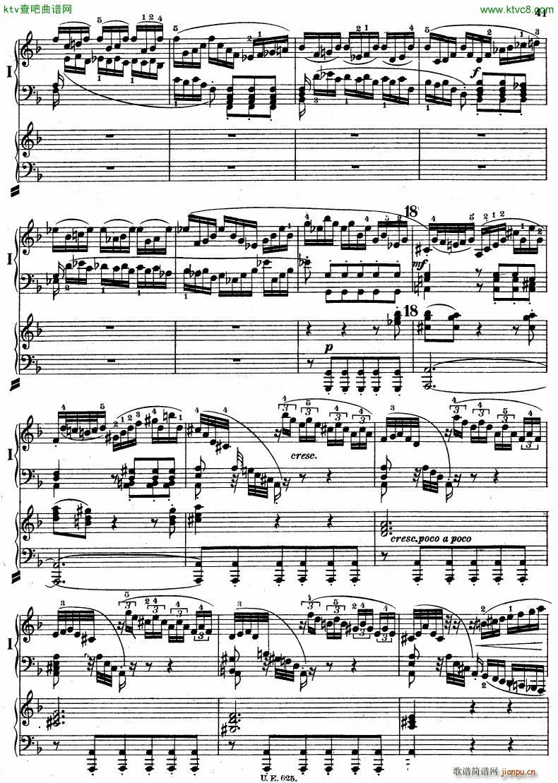 Bach JS BWV 1052 Keyboard Concerto in d ed R ntgen()42