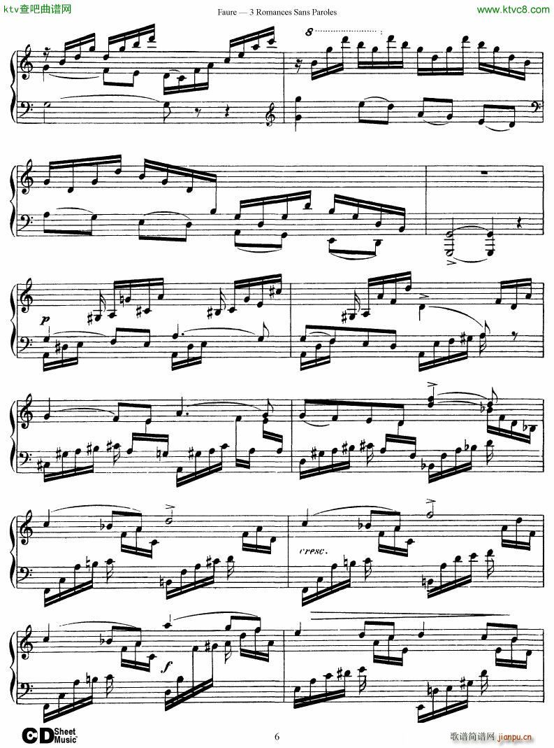 Faure 3 Romances Sans Paroles()6