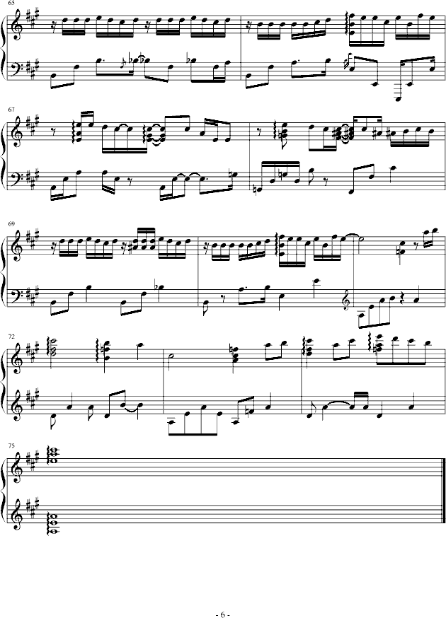 One more time, One more chance PIANO ver.()6