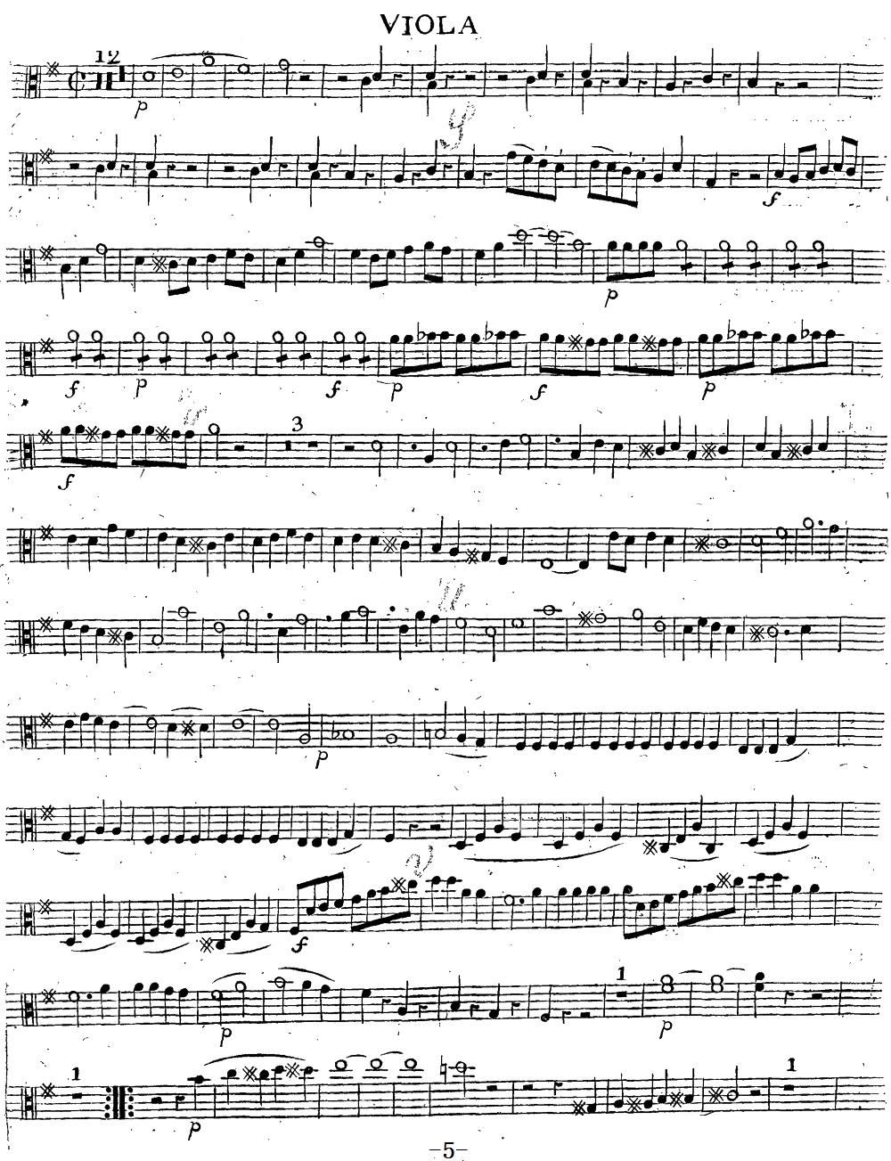 Mozart Quartet No 14 in G Major K 387 Viola(ʮּ)5