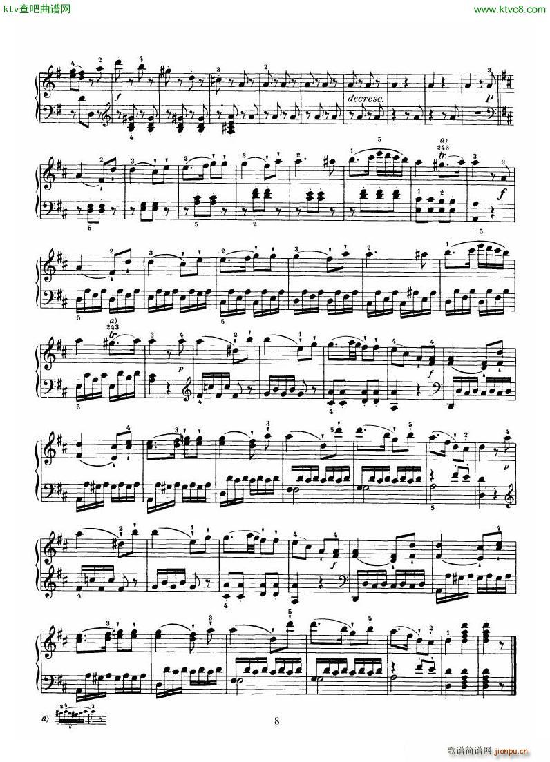 Haydn Piano Sonata No 37 In D()8