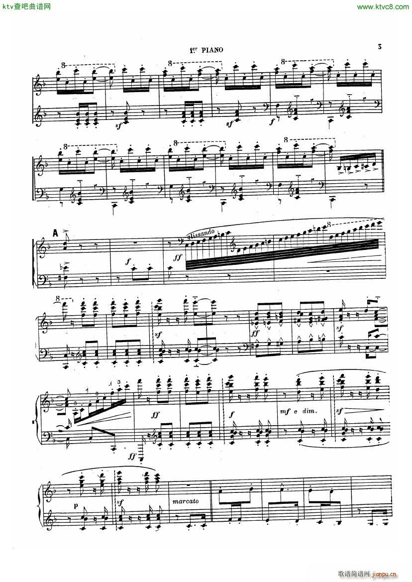 Chabrier Espana for two pianos()3