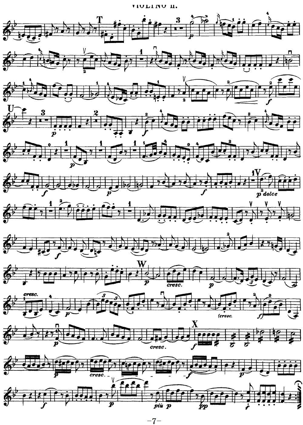 Mozart Quartet No 17 in Bb Major K 458 Violin 2(ʮּ)7