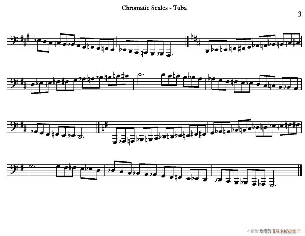 Chromatic Scales Tuba ϰ̲ѡ(ʮּ)3