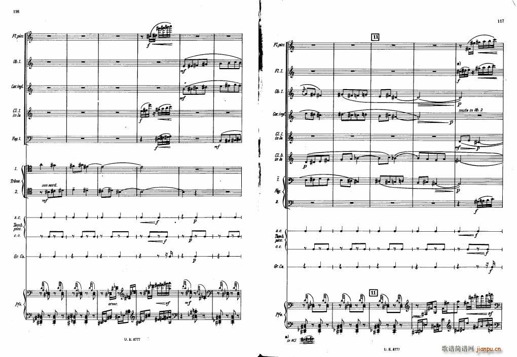 Bartok SZ 83 Piano Concerto No1 Full Score ()18