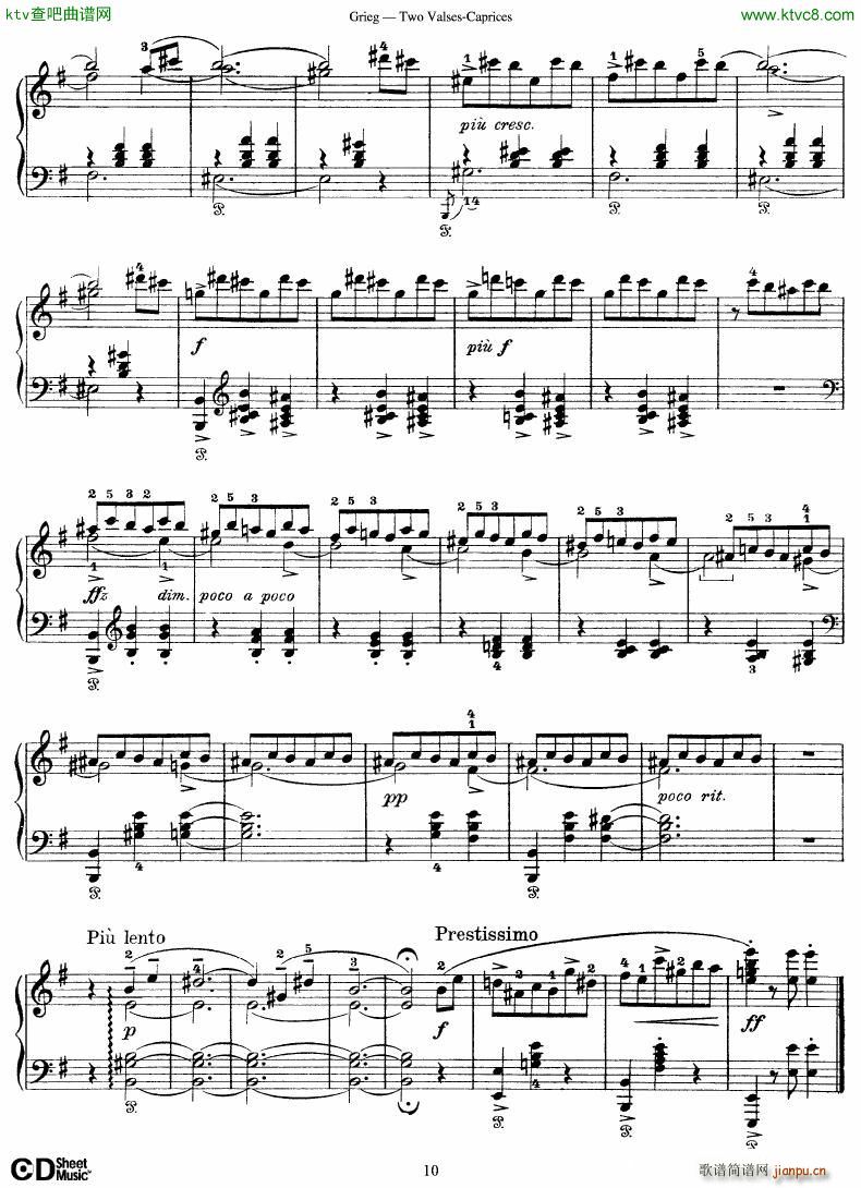 Grieg Two Valses Caprices()10