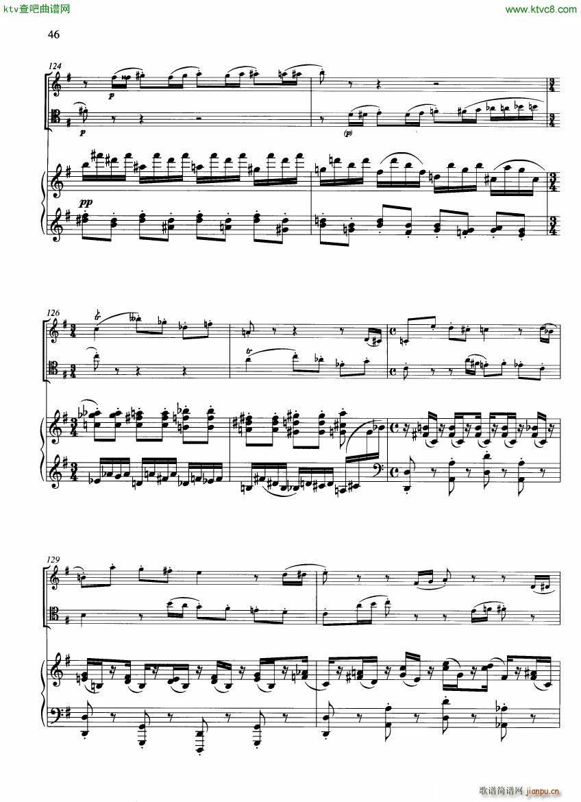 Francaix Trio for oboe bassoon and piano ()19