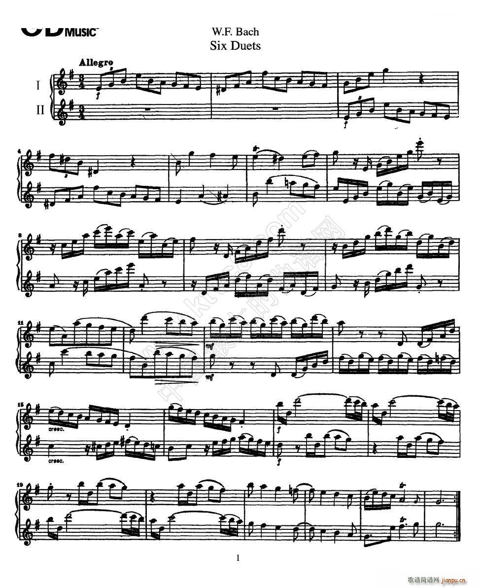 Six Duets 6׶ 1()1