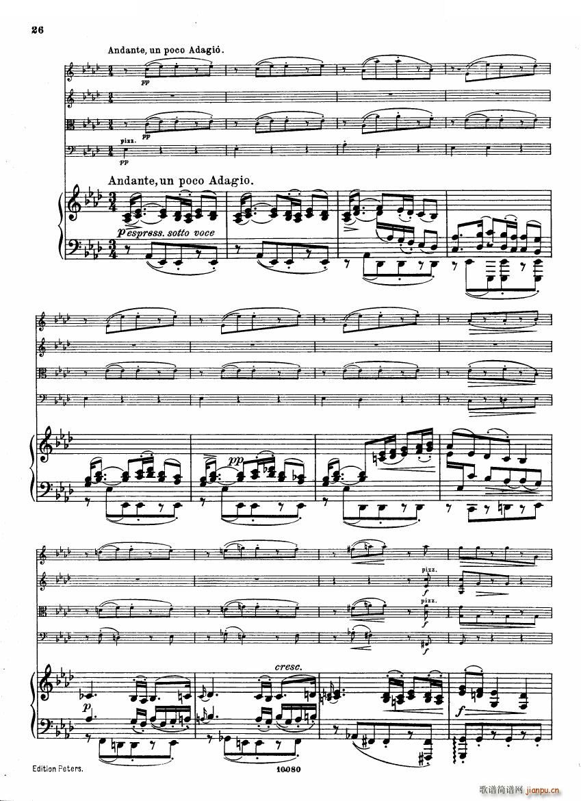 Brahms op 34 Piano Quintet f minor score һ()25