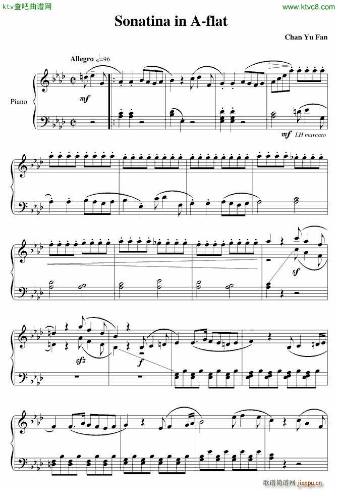 Sonatina in A flat()1