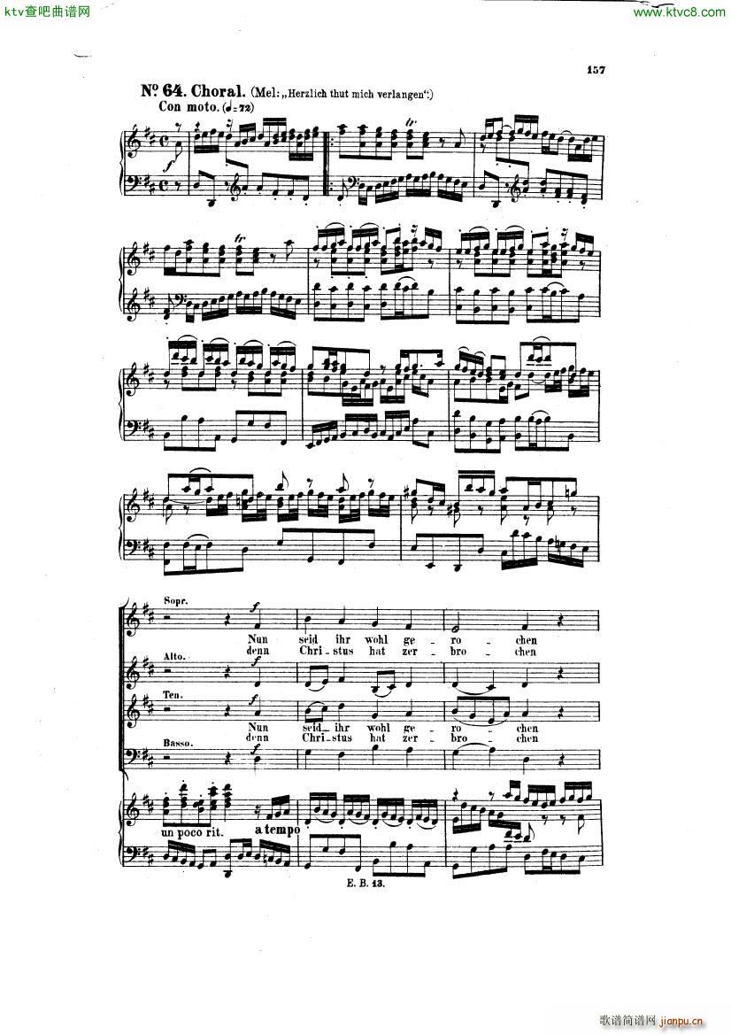 Bach JS BWV 248 Christmas Oratorio No 62 64()8