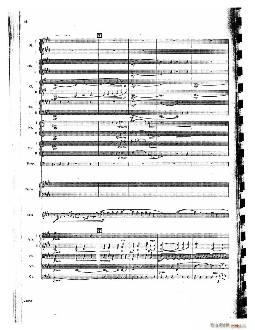 Barber op 14 Violin Concerto Score ()5