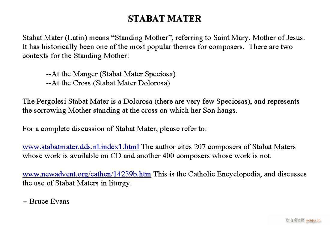 STABAT MATER ()1