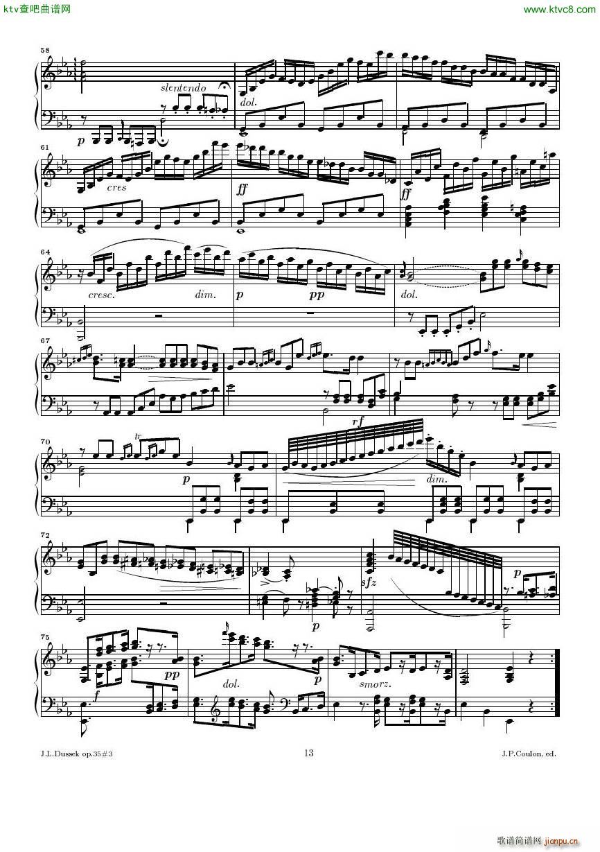 Dussek Sonate No13 op35 No3()13
