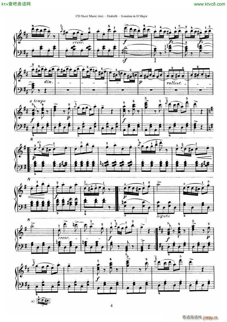 Diabelli Sonatinas Op 168 No 1 7 34P()22