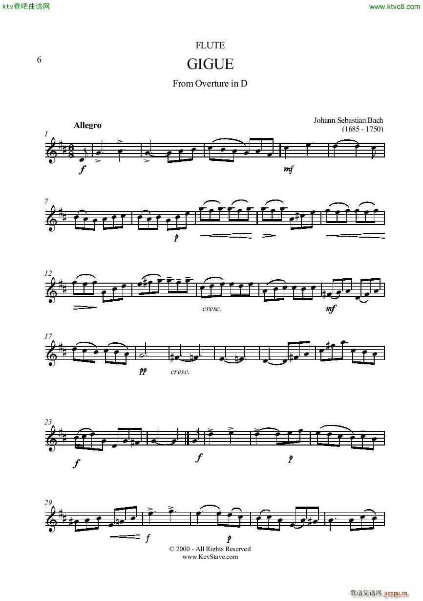 Bach Gigue Flute piano()6