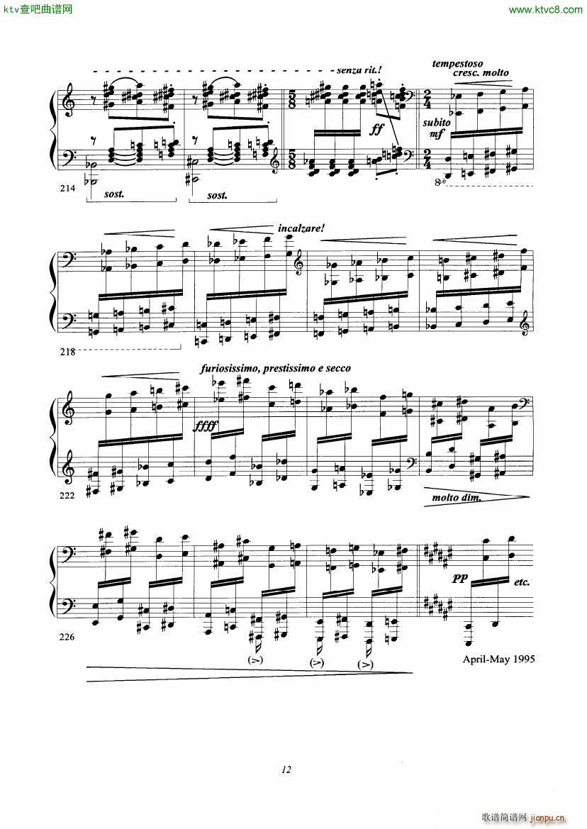 Cadenza for Liszt s Hungarian Rhapsody No 2()12