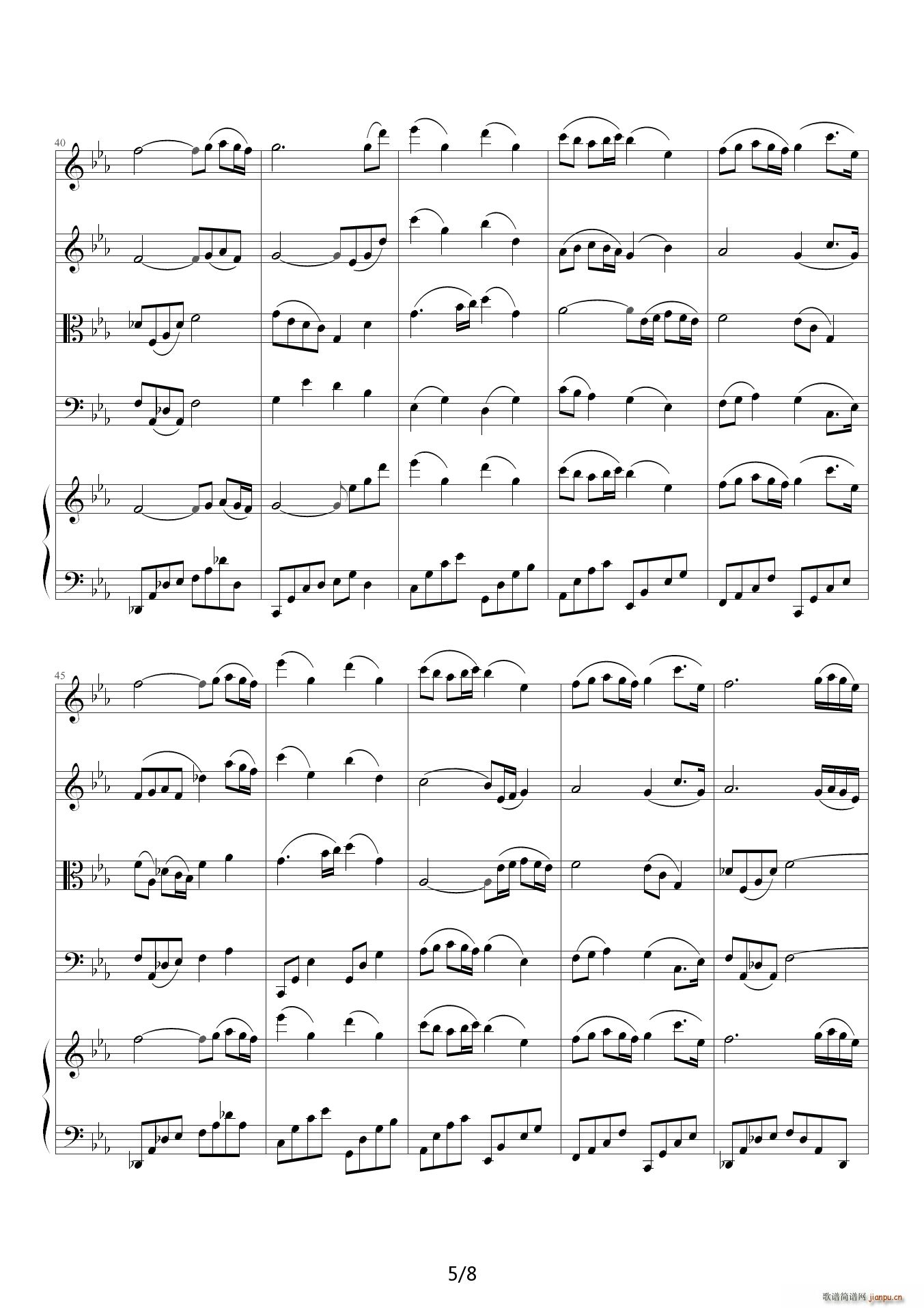 adagio in c minor  E()5