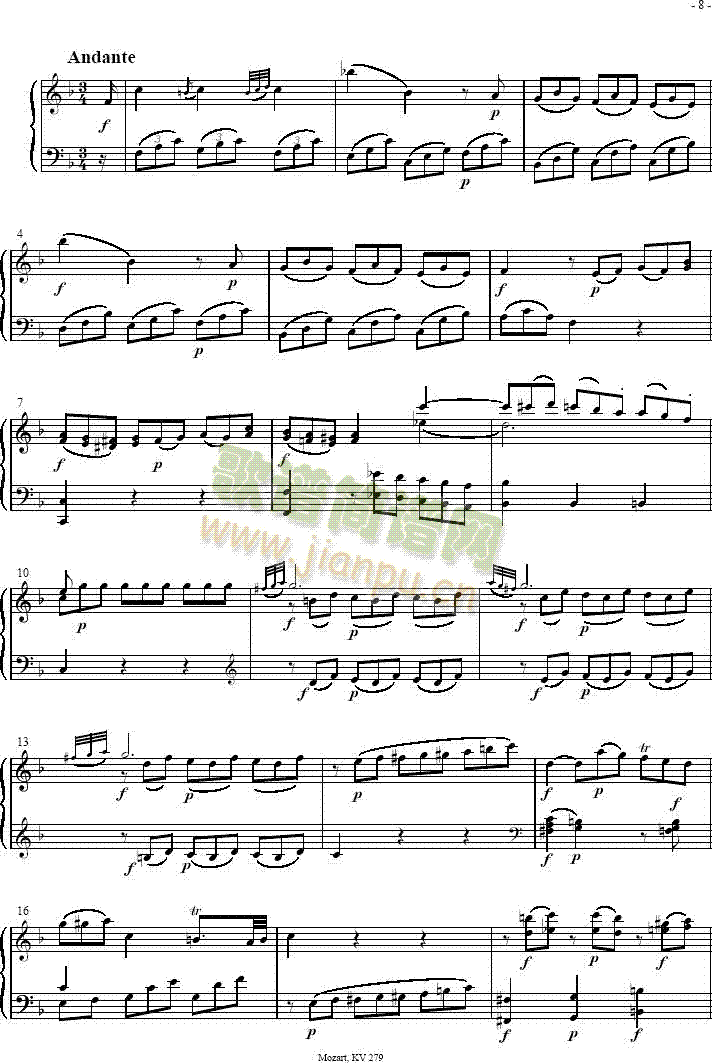 SonatasK279Mvt.2()1