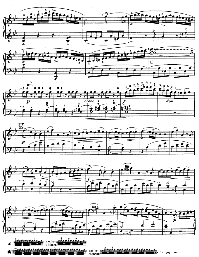 降B大调奏鸣曲kv333-莫扎特(钢琴谱)14