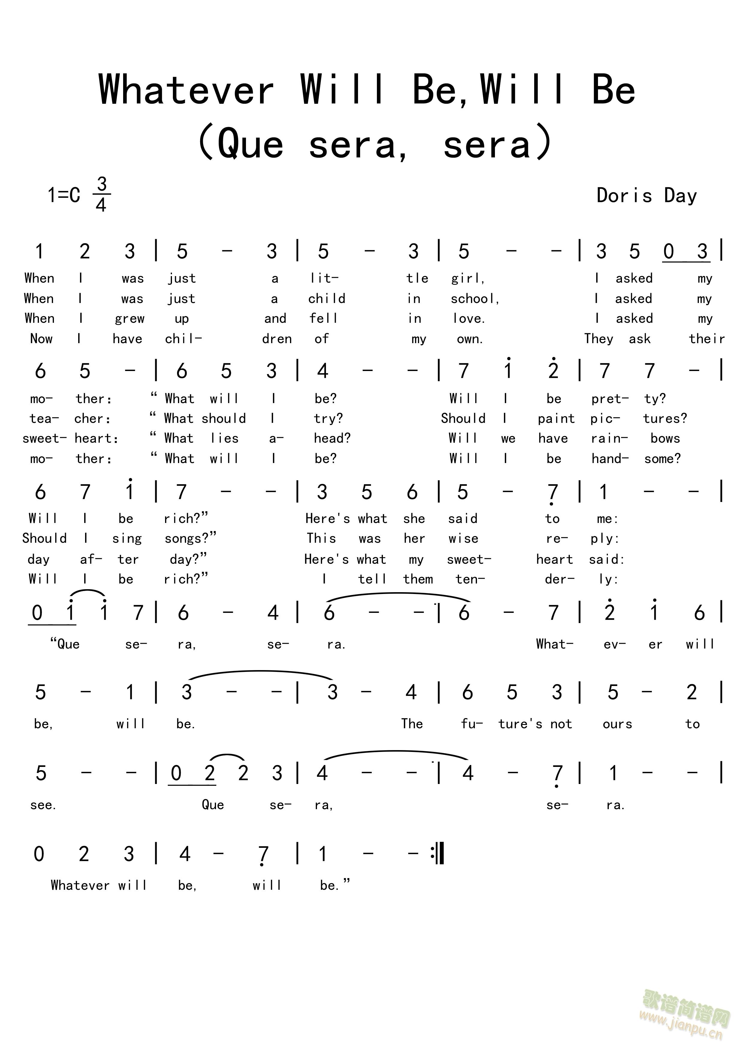 Whatever Will Be,Will Be (ʮּ)1
